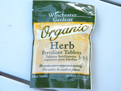 Winchester Gardens Organic Herb Fertilizer Tablets Winchester Gardens Organic Herb Fertilizer Tablets